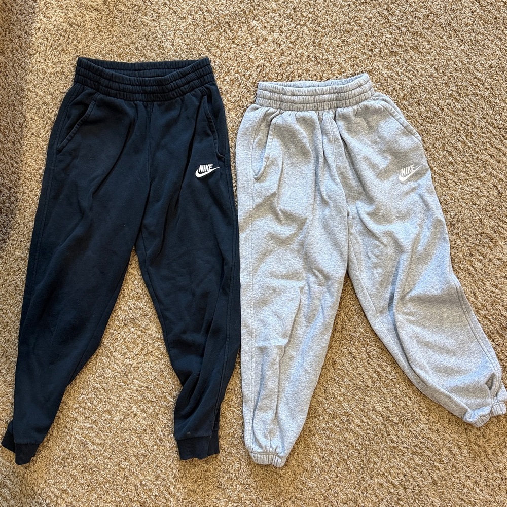 Nike Black and Gray Jogger Pants